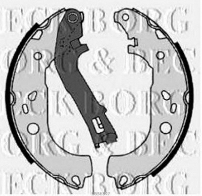 BORG & BECK bbs6347 -  Комплект тормозных колодок